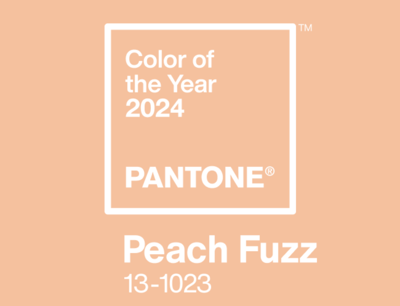 British Beauty Council - Pantone Colour of 2024, Peach Fuzz